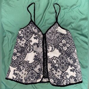 Mind code paisley cami tank top